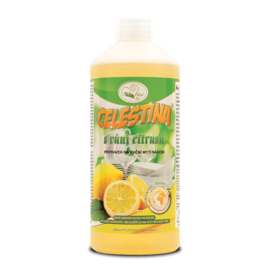 CELESTINA – přípravek na mytí nádobí s vůní citrónu | 500 ml
