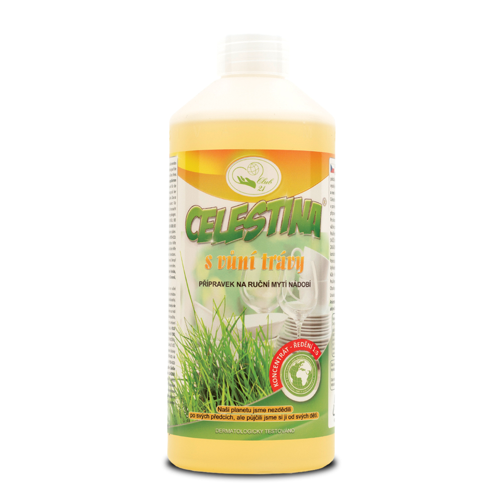 CELESTINA – přípravek na mytí nádobí s vůní trávy