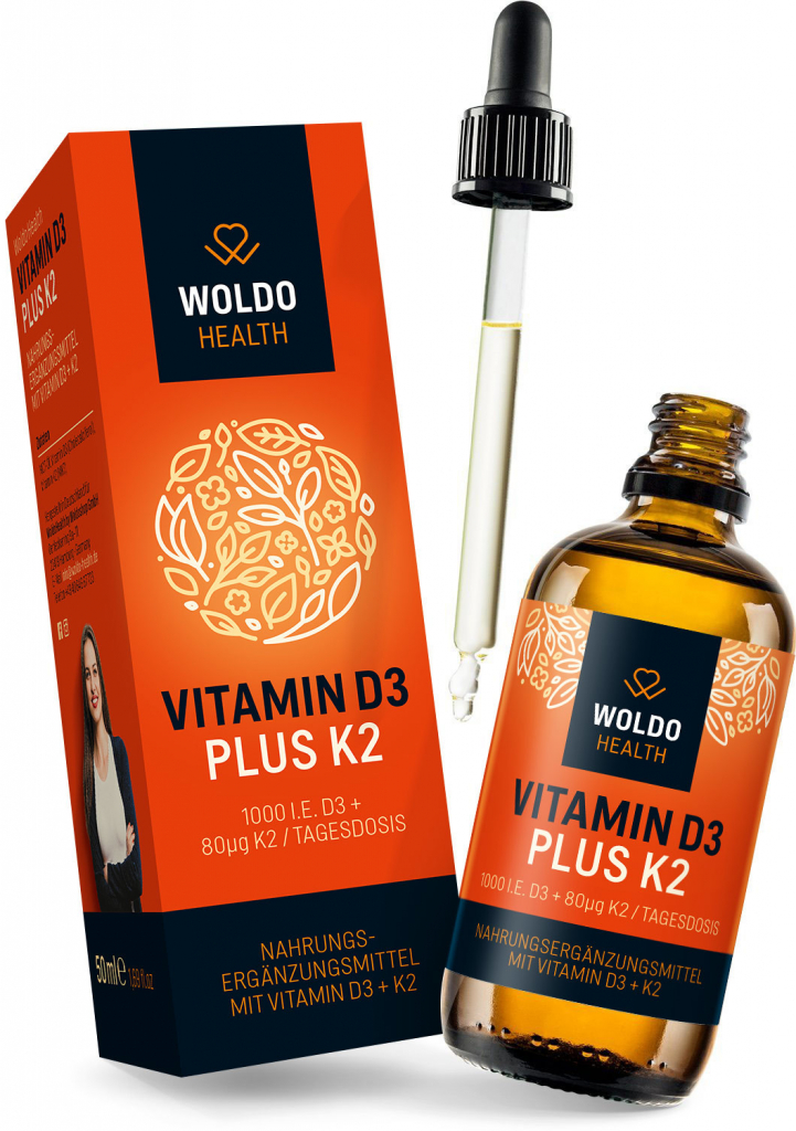 Vitamin D3 + K2, kapky | 50 ml