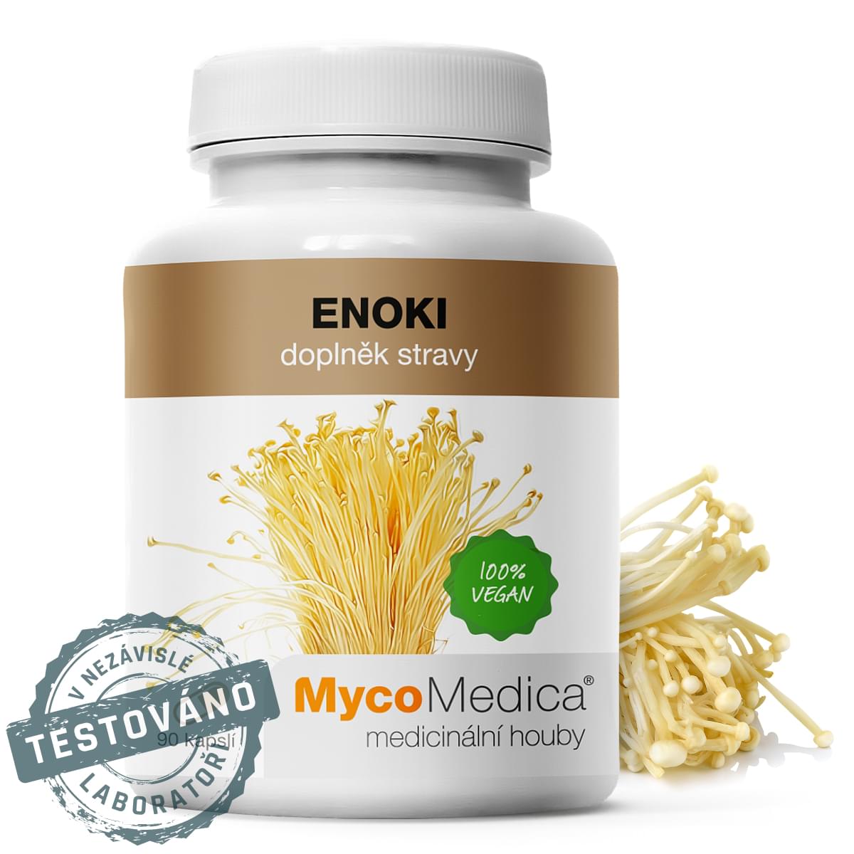 Enoki | MycoMedica | 90 kapslí