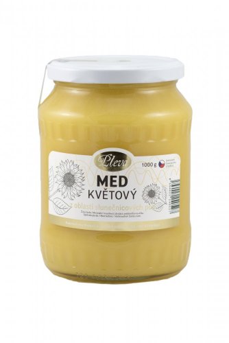Med květový z oblasti SLUNEČNICOVÝCH polí (český výrobek) | 1 kg