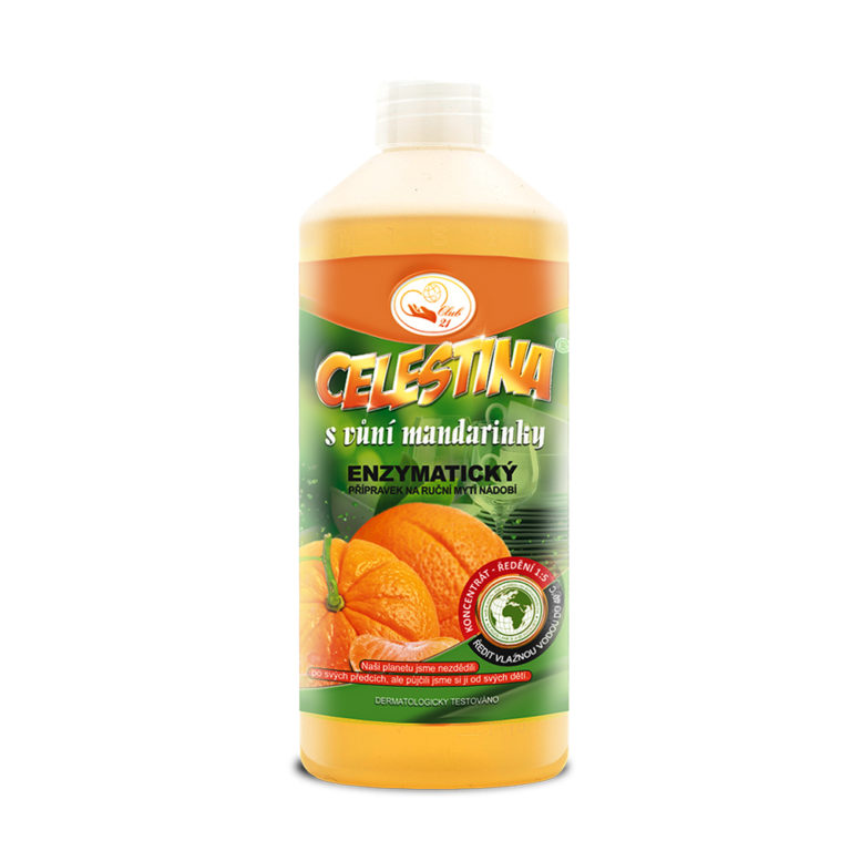 CELESTINA enzymatický přípravek na mytí nádobí – mandarinka | 500 ml