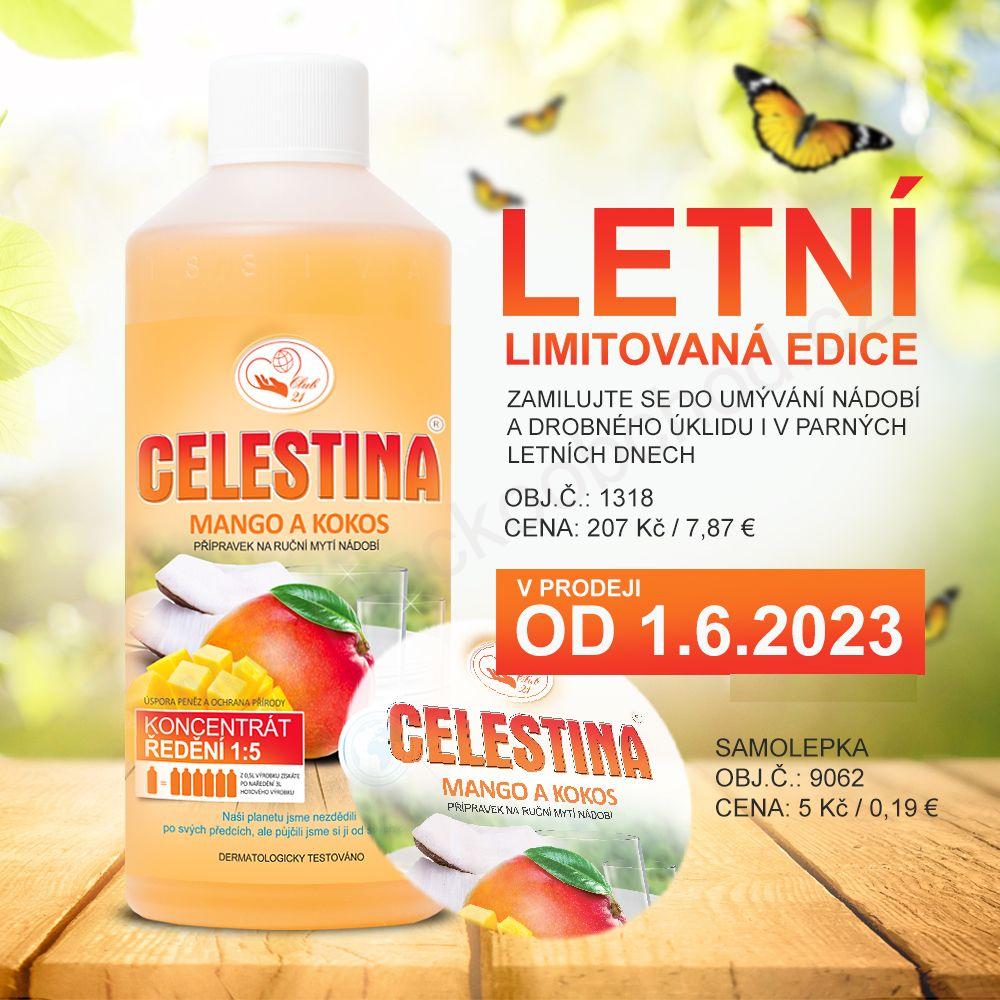 CELESTINA enzymatický přípravek na mytí nádobí – mango | 500 ml